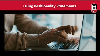 Using Positionality Statements December 2023 [upl. by Eppie]