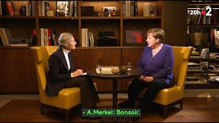 AnneSophie Lapix dans un entretien avec Angela Merkel France 2 9 déc 2024 soustitré français [upl. by Eahsram]