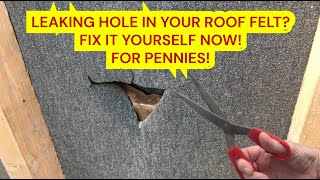 Repair a Leaking Roof Yourself I Learned this Effective Fix From an Old Builder over 40 Years ago [upl. by Koziara]