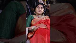 Nivetha Thomas Red saree look Exclusive Visuals YouTube [upl. by Belden]