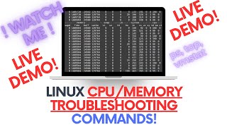 Linux CPU amp Memory Troubleshooting Commands  For Work amp Interviews [upl. by Froemming]