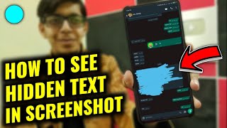 How to See Hidden Text In Screenshots 🔵 Blue Color  How to See Covered Text in Image [upl. by Leeanne637]