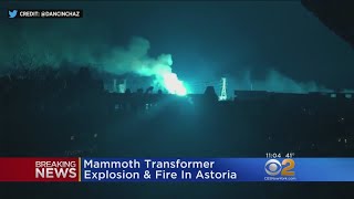 Transformer Explodes At Con Edison Substation In Queens [upl. by Burkhart405]