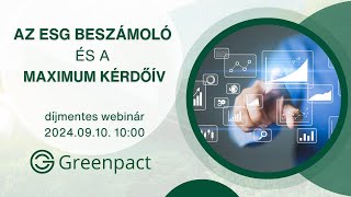 Greenpact ESG webinár  0910 [upl. by Boak]