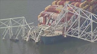 6 construction workers presumed dead after Baltimore Key Bridge collapse [upl. by Howlyn]