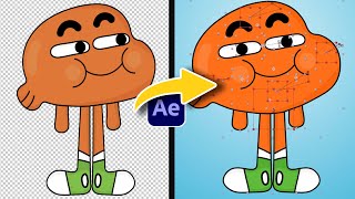 2D Cartoon Character Rigging  NO PLUGIN  After Effects Tutorials [upl. by Danie]