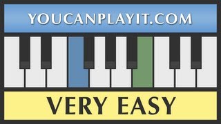 Pachelbel  Canon  Piano Tutorial  VERY EASY [upl. by Omora684]