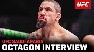 Robert Whittaker Octagon Interview  UFC Saudi Arabia [upl. by Stephie]