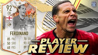 92 TROPHY TITANS ICON FERDINAND PLAYER REVIEW FIFA 23 Ultimate Team [upl. by Nylhsa]