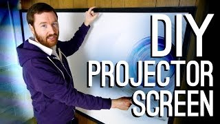 How to Build a DIY Projector Screen [upl. by Aicilas]