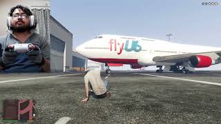 GTA 5  TREVOR FLYING BIG PLANE  POLICE CHASE  gta5 trevor michael dualsense gaming [upl. by Ettolrahc]