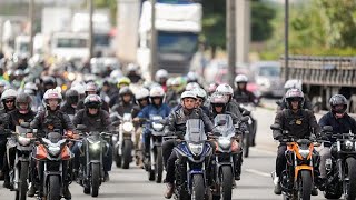 Brasilien MotorradStau für Christus und Bolsonaro [upl. by Llecrup]