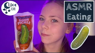 Intense Pickle Crunching Sounds in a Van Holtens Sour Pickle Mukbang ASMR Video  ChloeASMR [upl. by Spillihp460]