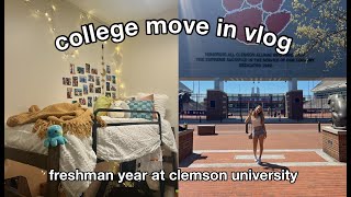 college move in vlog 2023 freshman year [upl. by Ellatsirhc]