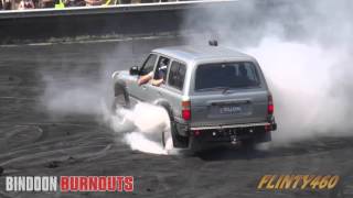 Toyota Landcruiser Burnout attempt at Bindoon [upl. by Yraht739]