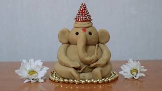 Easy Ecofriendly Ganesh making with wheatAtta Flour [upl. by Kannan]