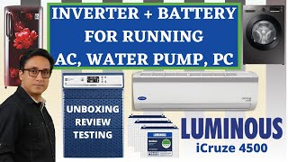 Best Inverter For Home In India 🇮🇳 Luminous iCruze 4500 ⚡ Best Inverter Battery in India 2021 [upl. by Merrielle854]