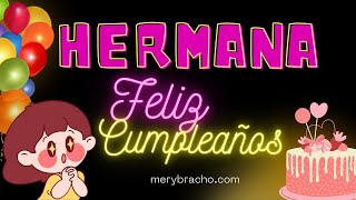 😍 Tarjeta Cristiana de Cumpleaños para una Hermana 🎂 Frases lindas de felicitaciones a hermana 🎁 [upl. by Traweek]