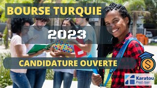 Bourse Turquie 2023  Bourse détude entièrement gratuite [upl. by Airebma]