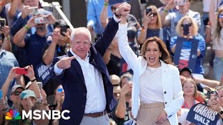 WATCH Harris and Walz hold campaign rally in Michigan [upl. by Kcirdnekel80]