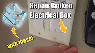 Repair your broken Switch or Outlet Receptacle Box [upl. by Eeliak658]