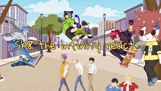 Sk8 the infinity react  part 2  Sk8  Gacha club  Sun Ch4n [upl. by Aneba]