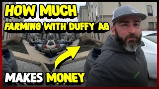 How Much Farming With Duffy Ag Makes Money On YouTube 2024 [upl. by Okihcim357]