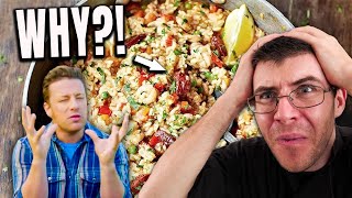 Pro Chef Tries Jamie Olivers Most Controversial Spanish Paella [upl. by Nnayelsel869]