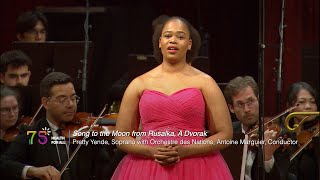 Pretty Yende with LODN Song to the Moon from Rusalka  WHO 75 Healing Arts Concert [upl. by Eioj]