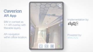 Augmented Reality Building Information Model  AR app for Caverion [upl. by Tsenre]