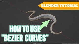 How to use Bezier Curves in Blender BLENDER TUTORIAL [upl. by Stirling]