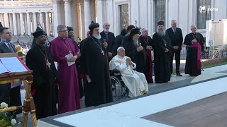 Pope Francis presided over an ecumenical prayer vigil ahead of the Synod on Synodality  Highlights [upl. by Dowd]