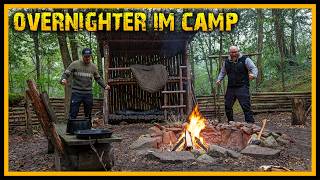 Hängebrücke eingestürzt  Das Camp verfällt  Reparaturen und 24H Overnighter im Camp  Bushcraft [upl. by Stefania107]