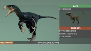 Dromaeosaurus Showcase  Dinosaur World Mobile [upl. by Nilesoy611]