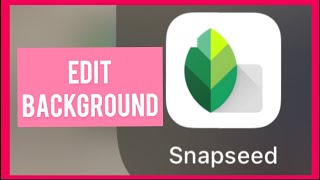 How to change background in Snapseed [upl. by Romito269]