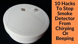 10 Hacks To Stop Smoke Detector From Chirping Or Beeping smokedetector shorts [upl. by Llerot]