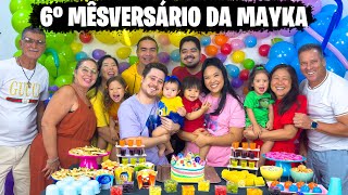 6° MÊSVERSÁRIO DA MAYKA  Blog das irmãs [upl. by Eilsek]