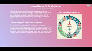 Intervallfasten So funktioniert es [upl. by Irmine]