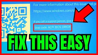 How To Fix ACPI BIOS Error On Windows 11 FULL GUIDE 2024 [upl. by Heilner183]