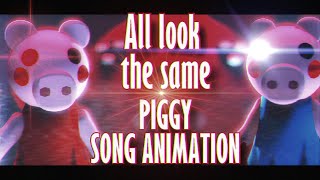 ROBLOX PIGGY SONG quotTHEY ALL LOOK THE SAMEquot HALA CG OFFICIAL MUSIC VIDEO SFM [upl. by Eylsel362]