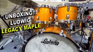 LUDWIG LEGACY MAPLE UNBOXING [upl. by Nuahsyd823]