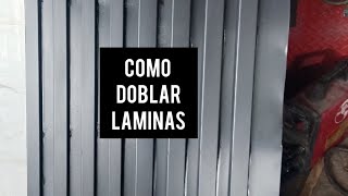 Como doblar laminas sin dobladora [upl. by Ayad]