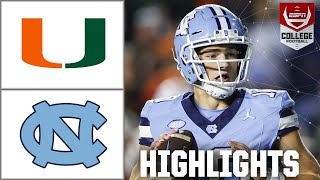 Miami Hurricanes vs North Carolina Tar Heels  Full Game Highlights [upl. by Doig459]