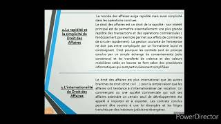 droit des affaires S5 partie 2rapidité simplicité et internationalité [upl. by Leonardo]