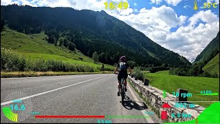 30 minute Indoor Cycling Workout Austria Alps Road Telemetry 4K Video [upl. by Arnulfo]