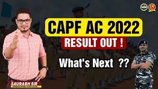 CAPF AC 2022 Result  CAPF Result 2022  CAPF CutOff 2022  MKC [upl. by Josephina]