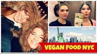 Healthy Inexpensive Travel Food WHAT I ATE in NYCVEGAN VLOG [upl. by Hteik]