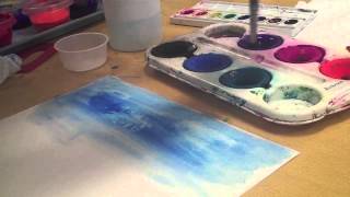 Watercolor and Tempera Paint Techniques [upl. by Ecinej]