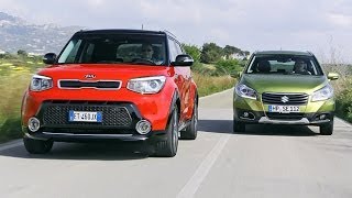 Kia Soul vs Suzuki SX4 SCross [upl. by Alliuqet]