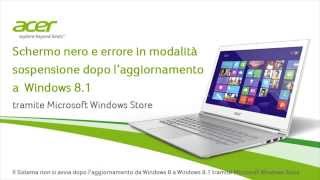 Schermo nero e errore in modalità sospensione dopo laggiornamento a Windows 81 [upl. by Negrom]